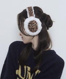 WEGO/リボンラインストーンファーイヤーマフ