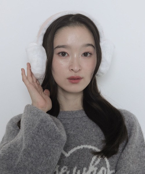 WEGO(ウィゴー)の「WEGO/リボンラインストーンファーイヤーマフ(イヤーマフ・レディース・その他1/サックスブルー/ライトベージュ/ライトピンク・FREE)」の11枚目の写真