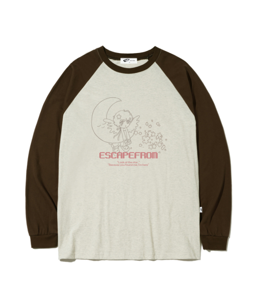 ESCAPEFROM(エスケープフロム)の「ルックアットザスター プリント ロングスリーブ ブラウン(Tシャツ/カットソー・レディース・その他・MEDIUM/LARGE/SMALL)」の2枚目の写真