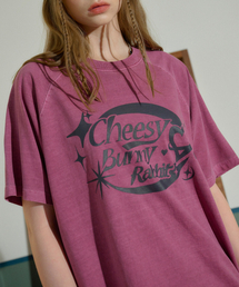 チーズバニー レグラン ピグメント 半袖Tシャツ ダスティピンク