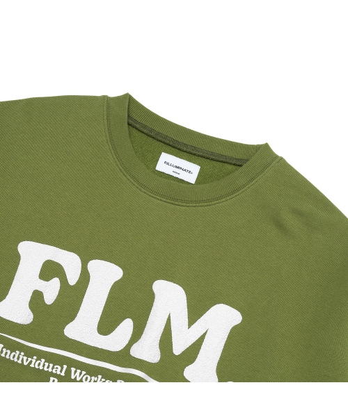 F.ILLUMINATE（フィルミネイト）の「FLM ボールドロゴ スウェットシャツ - オリーブ（スウェット・レディース・その他・LARGE/SMALL/MEDIUM）」の7枚目の写真
