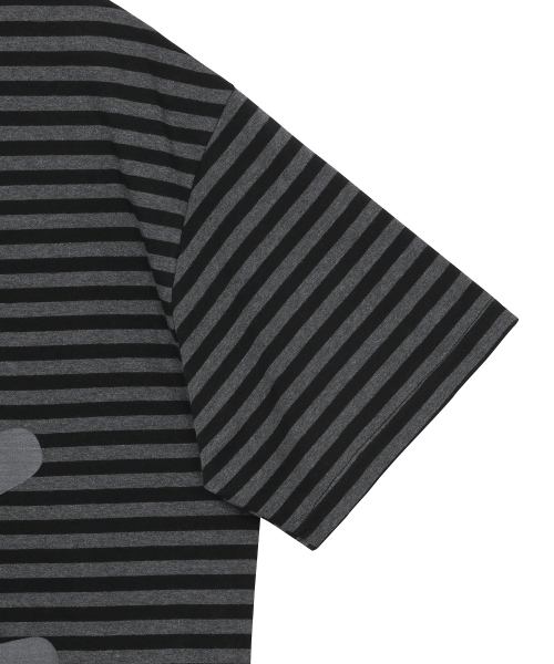 BAUF(バウフ)の「ピースロゴTシャツ【ストライプブラック】(Tシャツ/カットソー・レディース・その他・MEDIUM/LARGE)」の5枚目の写真