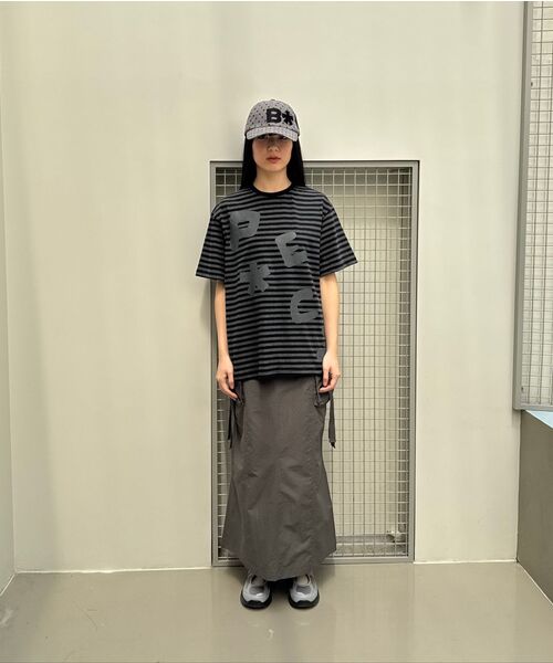BAUF(バウフ)の「ピースロゴTシャツ【ストライプブラック】(Tシャツ/カットソー・レディース・その他・MEDIUM/LARGE)」の8枚目の写真