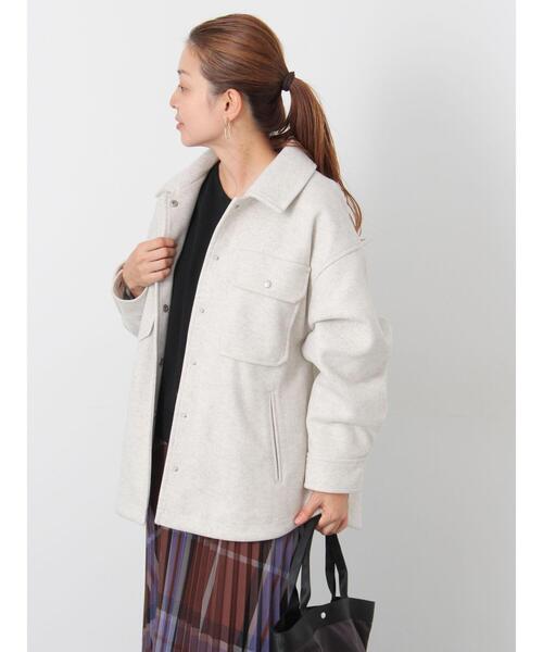 Lugnoncure（ルノンキュール）の「メルトンCPOジャケット（ノーカラージャケット・レディース・オフホワイト・F）」の7枚目の写真