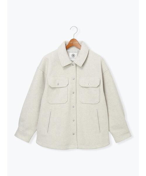Lugnoncure（ルノンキュール）の「メルトンCPOジャケット（ノーカラージャケット・レディース・オフホワイト・F）」の9枚目の写真