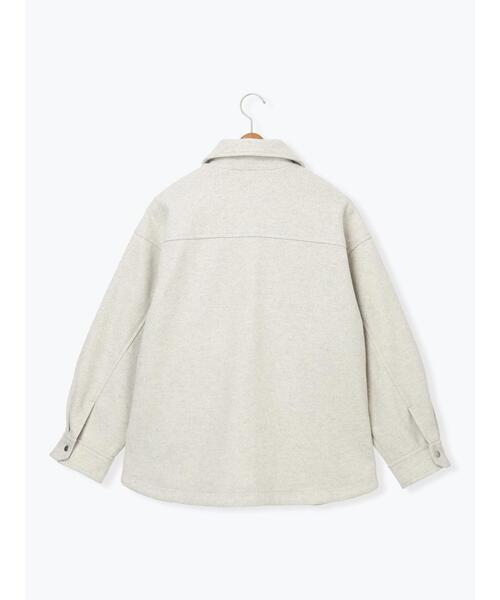 Lugnoncure（ルノンキュール）の「メルトンCPOジャケット（ノーカラージャケット・レディース・オフホワイト・F）」の10枚目の写真