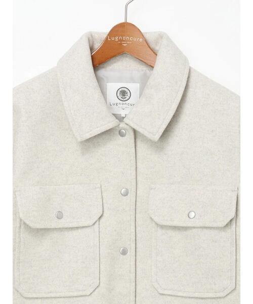 Lugnoncure（ルノンキュール）の「メルトンCPOジャケット（ノーカラージャケット・レディース・オフホワイト・F）」の11枚目の写真