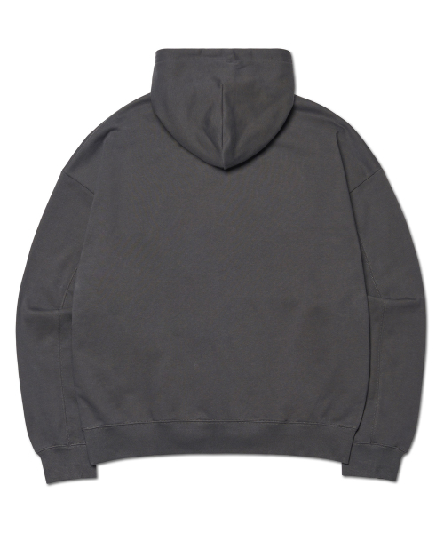 NOMANUAL（NOMANUAL）の「STAMPED LOGO HOODIE - CHARCOAL（パーカー・レディース・その他・SMALL/MEDIUM/LARGE/X-LARGE）」の2枚目の写真