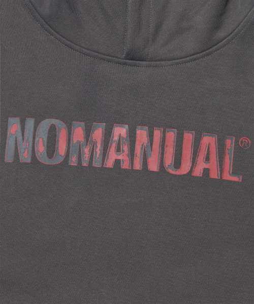 NOMANUAL（NOMANUAL）の「STAMPED LOGO HOODIE - CHARCOAL（パーカー・レディース・その他・SMALL/MEDIUM/LARGE/X-LARGE）」の6枚目の写真