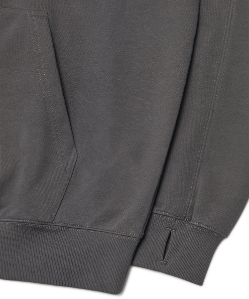 NOMANUAL（NOMANUAL）の「STAMPED LOGO HOODIE - CHARCOAL（パーカー・レディース・その他・SMALL/MEDIUM/LARGE/X-LARGE）」の7枚目の写真