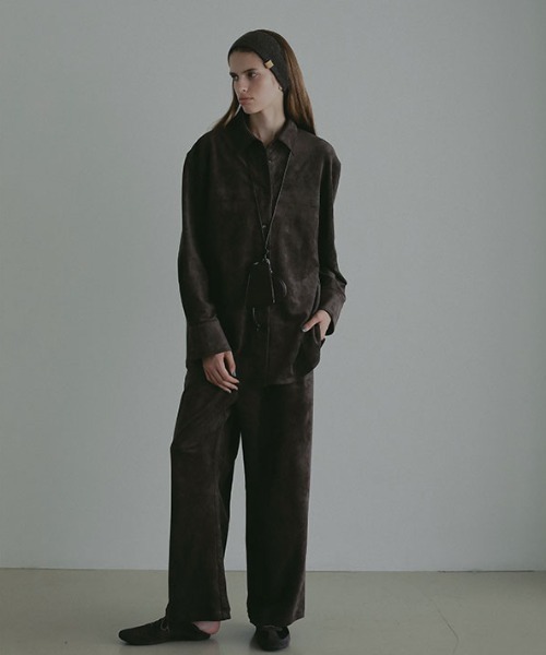 【新品】ETRE TOKYO フェイクスウェードオーバーサイズシャツ フェイクスウェードオーバーサイズシャツ（シャツ/ブラウス）｜ETRE