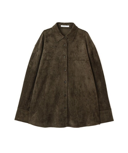 【新品】ETRE TOKYO フェイクスウェードオーバーサイズシャツ フェイクスウェードオーバーサイズシャツ（シャツ/ブラウス）｜ETRE