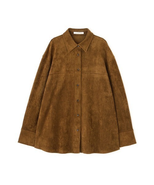 セール】フェイクスウェードオーバーサイズシャツ（シャツ/ブラウス