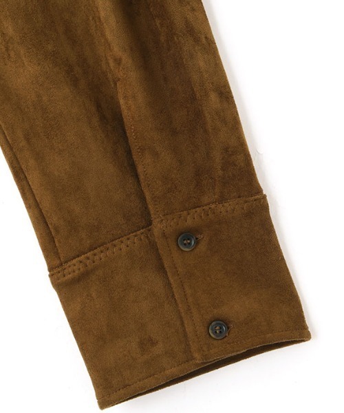 フェイクスウェードオーバーサイズシャツ（シャツ/ブラウス）｜ETRE