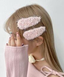 ビックリボン♡girlパッチンピン♡ピンク ビックリボン♡girlパッチン