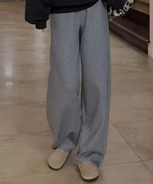 LOWO（ロワ）の「スウェット カーブパンツ 冬 レディース 秋冬 ウエストゴム（スラックス）」