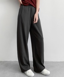 スウェット カーブパンツ 冬 レディース 秋冬 ウエストゴム