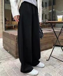 スウェット カーブパンツ 冬 レディース 秋冬 ウエストゴム
