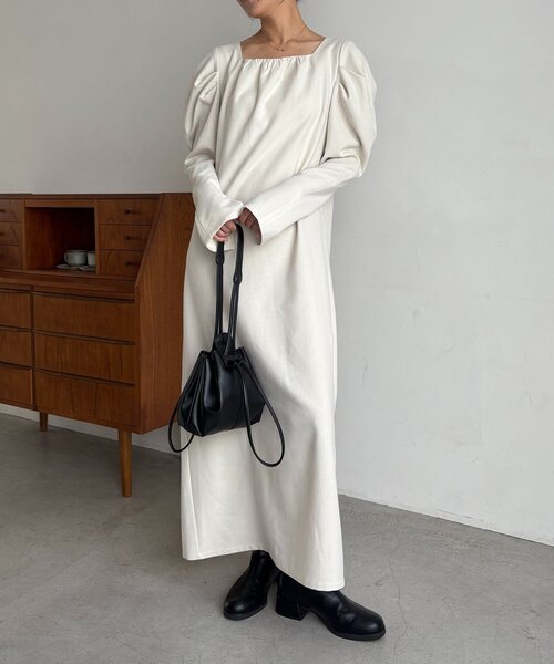 CAPRICIEUX LEMAGE ワンピース ps CAPRICIEUX LE'MAGE（カプリシューレマージュ）の「スクエアパフ