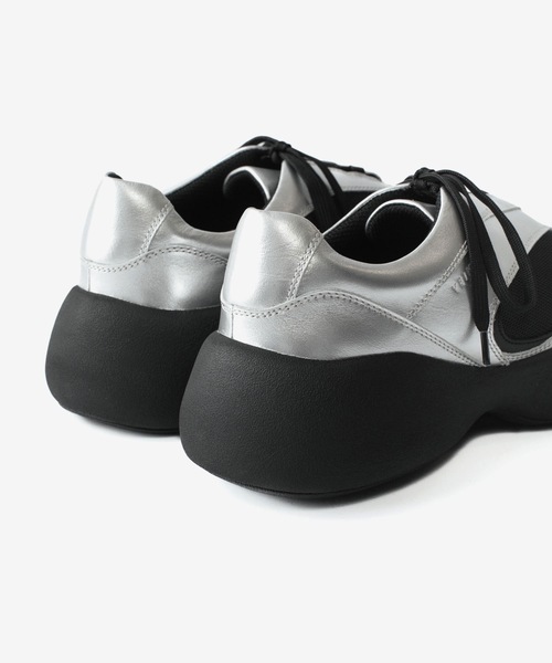 VEIN （ヴェイン）の「カウレザーブレース / COW LEATHER BRACE（スニーカー・メンズ・シルバー/ブラック・42/41/43）」の7枚目の写真