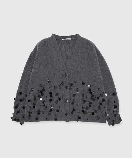 新品 jose moon ビジュー ニット カーディガン グレー 新品 jose moon ビジュー ニット カーディガン グレー - メルカリ