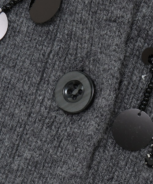 JOSE MOON（ジョゼムーン）の「BIJOU OVER KNIT CARDIGAN/ビジュー