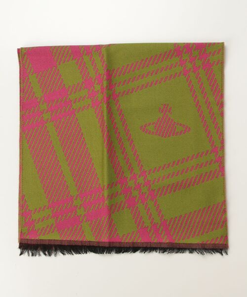 Vivienne Westwood MAN（ヴィヴィアンウエストウッドマン）の「SCARF B COLOURED（マフラー・メンズ・ネイビー/ホワイト/グリーン/ブラック・FREE）」の3枚目の写真