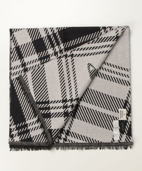 Vivienne Westwood MAN（ヴィヴィアンウエストウッドマン）の「SCARF B COLOURED（マフラー・メンズ・ネイビー/ホワイト/グリーン/ブラック・FREE）」の8枚目の写真