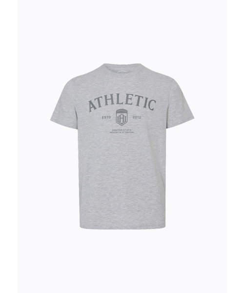 LIMELIGHT APPAREL(ライムライトアパレル)の「アスリットスタンダードフィットアスレチックロゴTシャツ(グレー・メランジ/グレー)(Tシャツ/カットソー・メンズ・その他・LARGE/X-LARGE/SMALL/MEDIUM)」の2枚目の写真