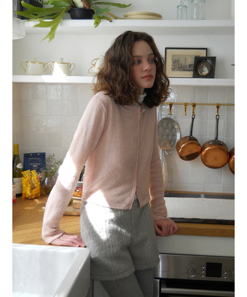 ETMON(エトモン)の「Boucle Round Cardigan, Light Pink(カーディガン/ボレロ・レディース・その他・F)」の4枚目の写真