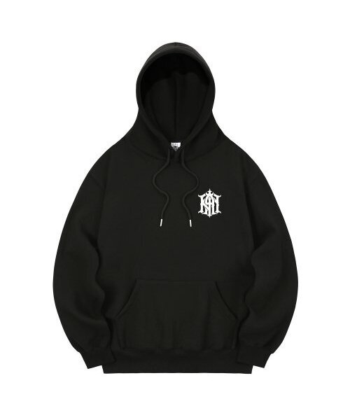 KAN6312(カン6312)の「KHB0181 ダカン 裏起毛フード ブラック(パーカー・メンズ・その他・LARGE/MEDIUM/X-LARGE)」の1枚目の写真