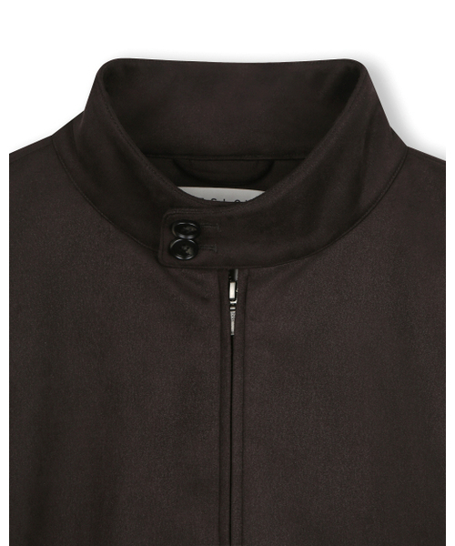 セール】[ビスルーXデリック]シンセティックスエードハリントン