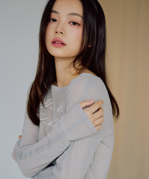 ZEROPLANET（ゼロプラネット）の「走ったシースルーロングスリーブ [GREY]（Tシャツ/カットソー・レディース・その他・FREE）」の5枚目の写真