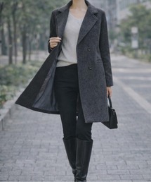 LUCPY（ラクピー）の「ウールタッチダブルボタンロングチェスターコート（チェスターコート）」