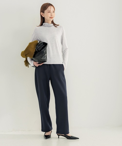 coca(coca)(コカ)の「タートルネックトップス(ニット/セーター・レディース・グレー/オートミール・L/M/S)」の3枚目の写真