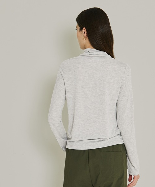 coca(coca)(コカ)の「タートルネックトップス(ニット/セーター・レディース・グレー/オートミール・L/M/S)」の6枚目の写真