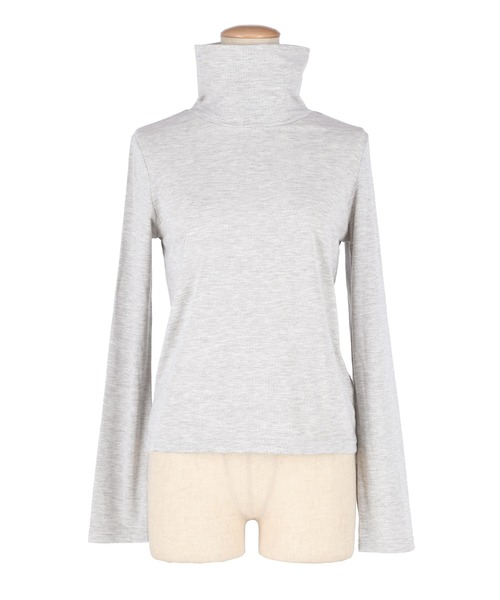 coca(coca)(コカ)の「タートルネックトップス(ニット/セーター・レディース・グレー/オートミール・L/M/S)」の21枚目の写真