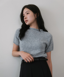 LAMINEZ（ラミネズ）の「Half neck wool knit - grey（ニット/セーター）」