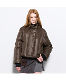 KIMZISU（キムジス）の「Rib Neck Goose Down Jacket _ Brown（ダウンジャケット/コート）」