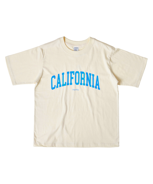 PAPERBOY(ペーパーボーイ)の「カリフォルニア 半袖Tシャツ - クリーム(Tシャツ/カットソー・レディース・その他・SMALL/MEDIUM/LARGE/X-LARGE)」の1枚目の写真