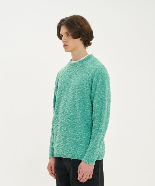 BLOND9(ブロンドナイン)の「スノー レグラン ラウンド ニット_ミントグリーン(ニット/セーター・レディース・その他・LARGE/MEDIUM/X-LARGE)」の7枚目の写真