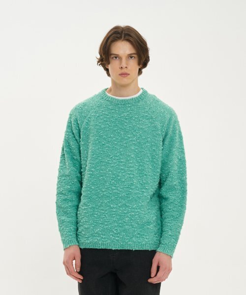 BLOND9(ブロンドナイン)の「スノー レグラン ラウンド ニット_ミントグリーン(ニット/セーター・レディース・その他・LARGE/MEDIUM/X-LARGE)」の8枚目の写真