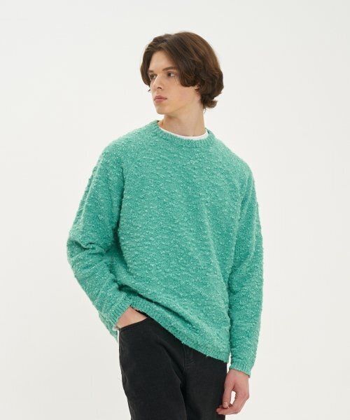 BLOND9(ブロンドナイン)の「スノー レグラン ラウンド ニット_ミントグリーン(ニット/セーター・レディース・その他・LARGE/MEDIUM/X-LARGE)」の9枚目の写真