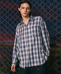 ANOLORCODE（アノローコード）の「ユースデッキチェックシャツ（ブルー）（シャツ/ブラウス）」