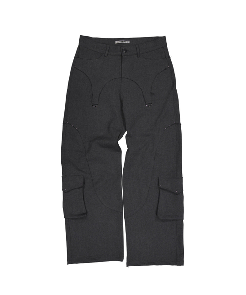 SETUP-EXE(セットアップイーエックスイー)の「WESTERN STUDDED SLACKS / CHARCOAL(スラックス・レディース・その他・SMALL/MEDIUM)」の2枚目の写真