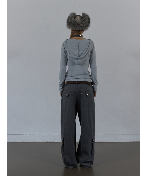 SETUP-EXE(セットアップイーエックスイー)の「WESTERN STUDDED SLACKS / CHARCOAL(スラックス・レディース・その他・SMALL/MEDIUM)」の6枚目の写真