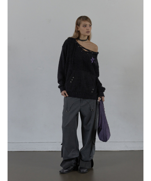 SETUP-EXE(セットアップイーエックスイー)の「WESTERN STUDDED SLACKS / CHARCOAL(スラックス・レディース・その他・SMALL/MEDIUM)」の9枚目の写真