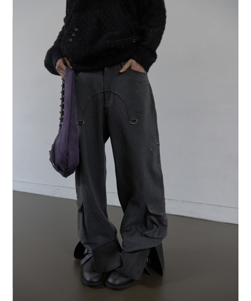 SETUP-EXE(セットアップイーエックスイー)の「WESTERN STUDDED SLACKS / CHARCOAL(スラックス・レディース・その他・SMALL/MEDIUM)」の10枚目の写真