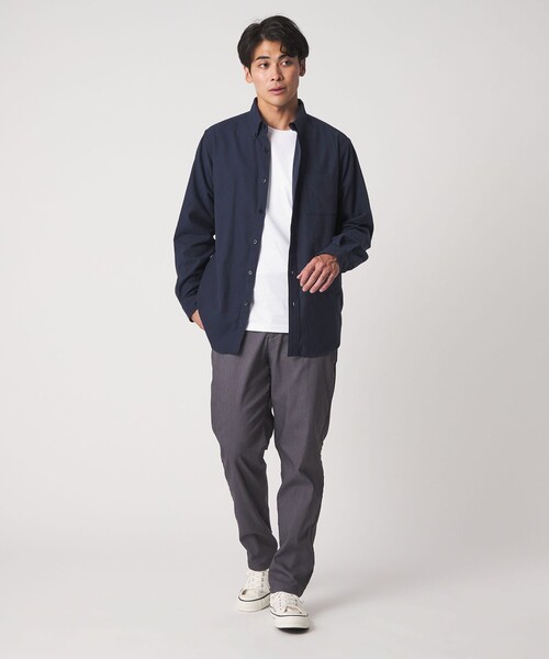 A DAY IN THE LIFE UNITED ARROWS（アデイインザライフユナイテッドアローズ）の「コットン ネル ボタンダウンシャツ-イージーケア-＜A DAY IN THE LIFE＞（シャツ/ブラウス・メンズ・ホワイト/グレー系/その他1/ネイビー/ベージュ・XL/L/S/M）」の10枚目の写真