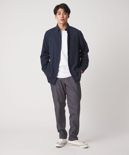 A DAY IN THE LIFE UNITED ARROWS（アデイインザライフユナイテッドアローズ）の「コットン ネル ボタンダウンシャツ-イージーケア-＜A DAY IN THE LIFE＞（シャツ/ブラウス・メンズ・ホワイト/グレー系/その他1/ネイビー/ベージュ・XL/L/S/M）」の11枚目の写真